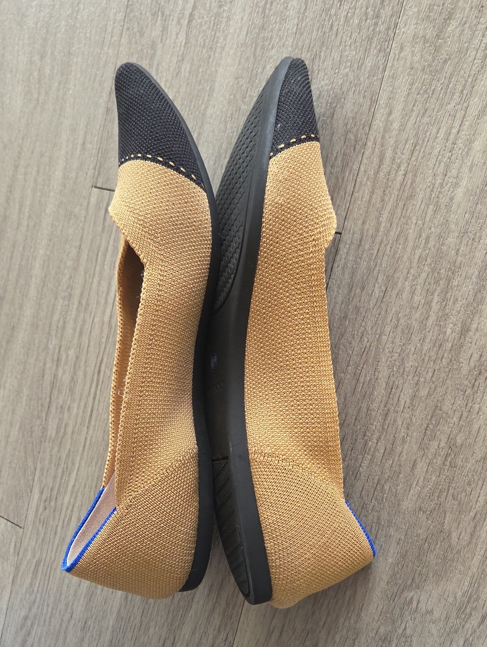 Rothy's Women's 9.5- The Point II Flat Slip On Shoes Camel Captoe! - Picture 3 of 7